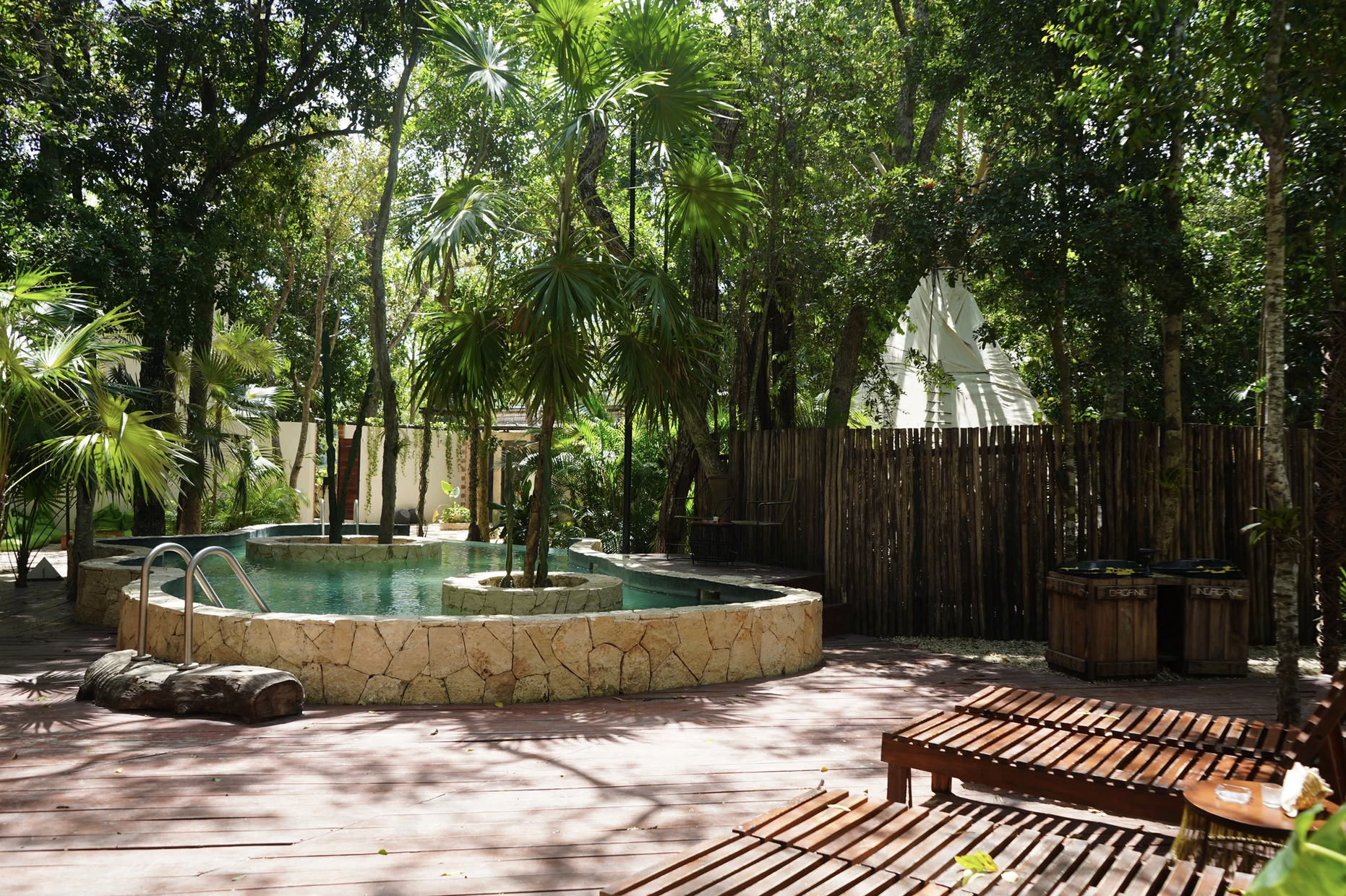 Sanctum Tulum ceremony palapa and jungle paths