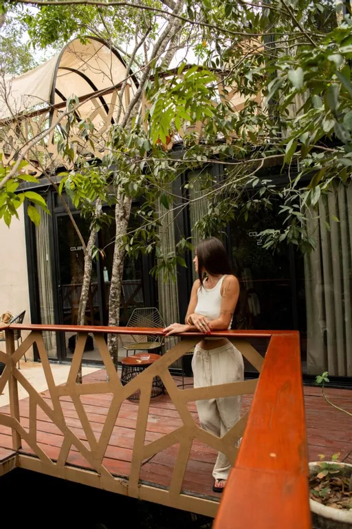 Dining area in the jungle