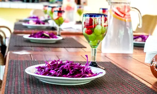 Colorful plant-based dish